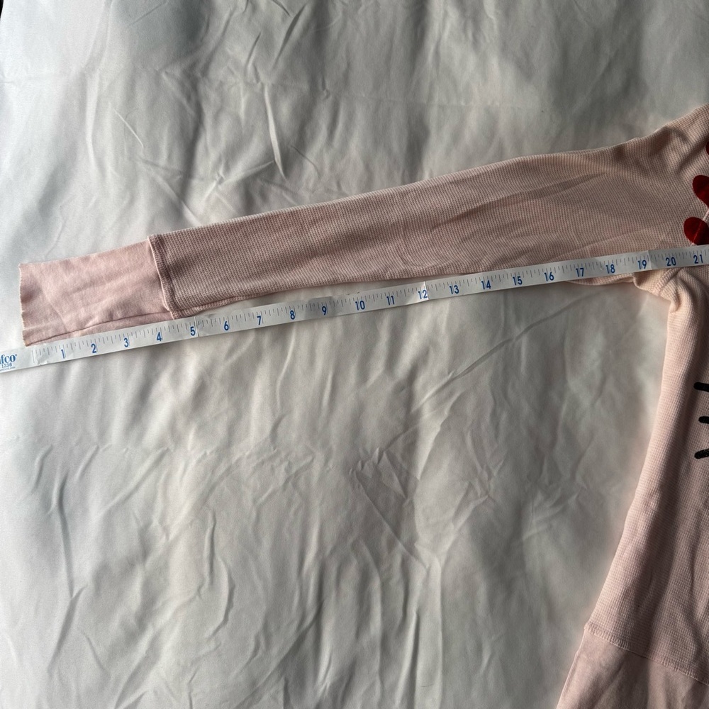 Hello Kitty Pink Thermal Long Sleeve T-Shirt - Picture 8 of 9